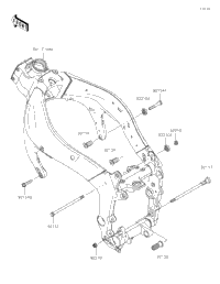 2024 Kawasaki Ninja ZX-6R (US) (ZX636KRFAL) Engine Mount