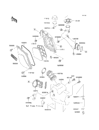 1998 Kawasaki MOJAVE 250 (KSF250-A12) Air Cleaner | Babbitts