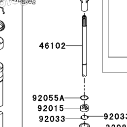 2004 Kawasaki KX250F (KX250-N1) Front Fork | Babbitts Kawasaki