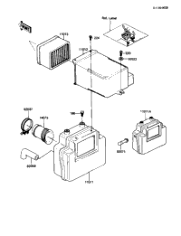 1988 Kawasaki LTD 305 (KZ305-B3) Air Cleaner | Babbitts Kawasaki