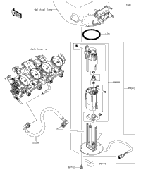 まさなページ 2016 Kawasaki NINJA ZX-6R (ZX636EGF) Fuel Pump | Babbitts Kawasaki