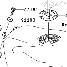 2003 Kawasaki NINJA ZX-9R (ZX900-F2) Fuel Tank (Zx900-F2