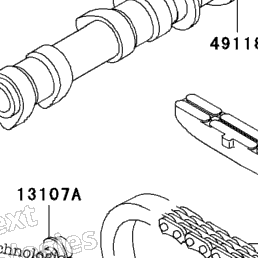 カンスト 2点 2003 Kawasaki NINJA ZX-6R (ZX636-B1) Camshaft(S)/Tensioner