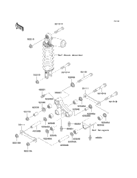 2000 Kawasaki NINJA ZX-6R (ZX600-J1) Rear Suspension | Babbitts