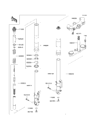 2001 Kawasaki NINJA ZX-12R (ZX1200-A2) Front Fork | Powersports