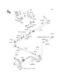 2011 Kawasaki NINJA ZX-10R (ZX1000JBF) Gear Change Mechanism
