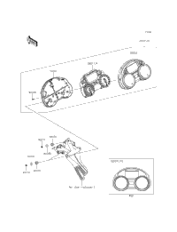 2015 Kawasaki NINJA ZX-14R ABS (ZX1400FFFA) Meter(S) | Outboard