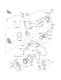 1995 Kawasaki BAYOU 300 4X4 (KLF300-C7) Starter Motor