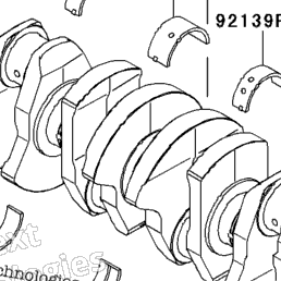 2013 Kawasaki JET SKI ULTRA 300X (JT1500HDF) Crankshaft | Babbitts