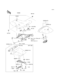 2009 Kawasaki NINJA ZX-10R (ZX1000E9F) Seat | Babbitts