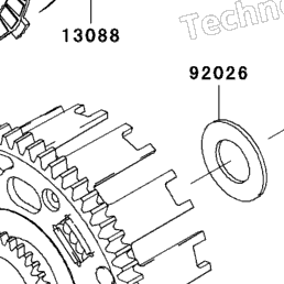 2008 Kawasaki ZZR600 (ZX600J8F) Clutch | Babbitts Kawasaki Parts House