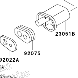 【na】3点おまとめページ 2003 Kawasaki NINJA 250R (EX250-F17) Turn Signals | Babbitts