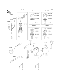 まページ 2008 Kawasaki PRAIRIE 360 4X4 (KVF360A8F) Ignition Switch