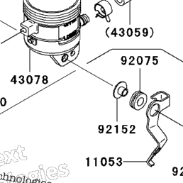 2008 Kawasaki NINJA ZX-10R (ZX1000E8F) Front Master Cylinder