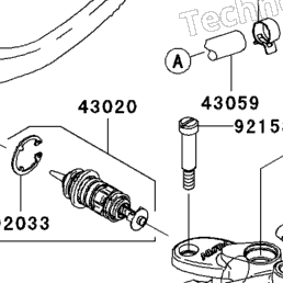 2008 Kawasaki NINJA ZX-10R (ZX1000E8F) Front Master Cylinder