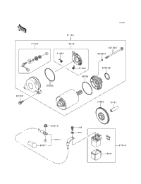1995 Kawasaki NINJA ZX-9R (ZX900-B2) Starter Motor | Babbitts