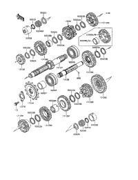 1991 Kawasaki NINJA 600R (ZX600-C4) Transmission | Babbitts