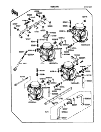 1989 Kawasaki NINJA ZX-10 (ZX1000-B2) Carburetor | Babbitts