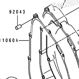 1995 Kawasaki NINJA ZX-7 (ZX750-L3) Engine Cover(S) | Babbitts