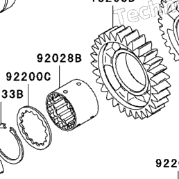 2005 Kawasaki NINJA ZX-6R (ZX636-C1) Transmission | Babbitts