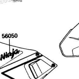 1988 Kawasaki NINJA 750R (ZX750-F2) Decals | Babbitts Kawasaki