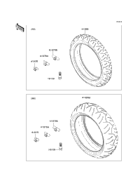 2013 Kawasaki NINJA ZX-6R (ZX636EDF) Tires | Babbitts Kawasaki