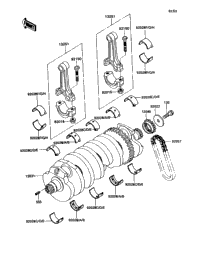 1992 Kawasaki ZX-11 (ZX1100-C3) Crankshaft | GenuineKawasakiParts.com