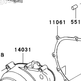 2005 Kawasaki NINJA ZX-6R (ZX636-C1) Engine Cover(S) | Babbitts