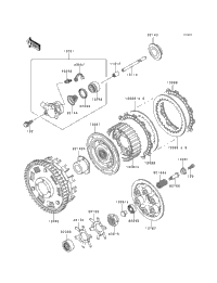 みる　0902 1995 Kawasaki NINJA ZX-9R (ZX900-B2) Clutch | Babbitts