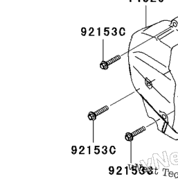 2006 Kawasaki NINJA ZX-10R (ZX1000D6F) Engine Cover(S) | Babbitts