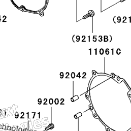2006 Kawasaki NINJA ZX-10R (ZX1000D6F) Engine Cover(S) | Babbitts
