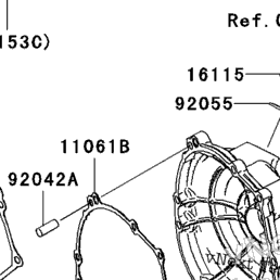 2006 Kawasaki NINJA ZX-10R (ZX1000D6F) Engine Cover(S) | Babbitts