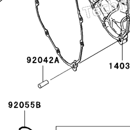 2006 Kawasaki NINJA ZX-10R (ZX1000D6F) Engine Cover(S) | Babbitts