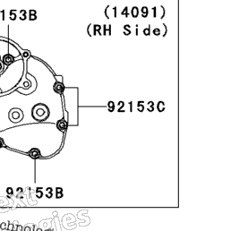2006 Kawasaki NINJA ZX-10R (ZX1000D6F) Engine Cover(S) | Babbitts