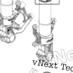 2025 KTM 390 DUKE, blue - B.D. Chassis Front Fork, Triple Clamp