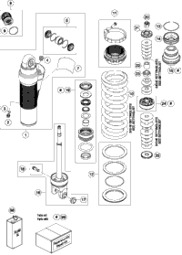 2019 KTM 300 XC-W TPI Shock Absorber Disassembled | KTM World