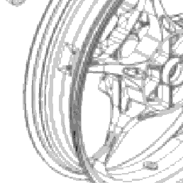 2025 KTM 390 DUKE, blue - B.D. Chassis Rear Wheel | KTM World