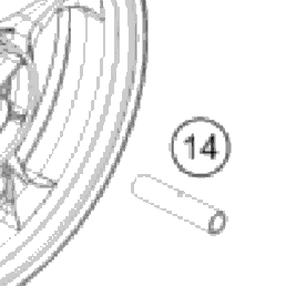 2025 KTM 390 DUKE, blue - B.D. Chassis Rear Wheel | KTM World