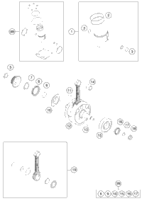 2025 KTM 300 XC-W Engine Crankshaft, Piston | KTM World