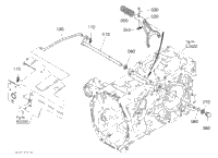 Kubota Tractor M7060HD D47000 Rear Differential Lock Shift Fork
