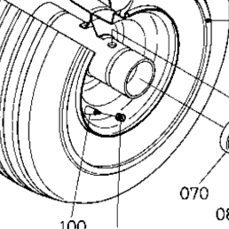 木の根コブ　大　小　2点 Kubota Tractor ZD221 N10100 Front Wheel (13*5.0-6) | Kubota Tractor
