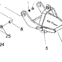 Kubota Tractor BX2751(S.NO.2002258 AND UP) I00100 Male Quick Hitch