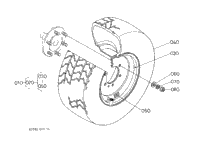 Kubota Tractor B7300HSD T07602 Front Wheel (21 X 8.00-10) | Kubota