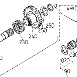 Kubota Tractor L2900DT-GST T06002 Pto Shaft [With Mid-Pto