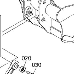 Kubota Tractor KX033-4 G30000 Bucket Link ## [Except Telescopic