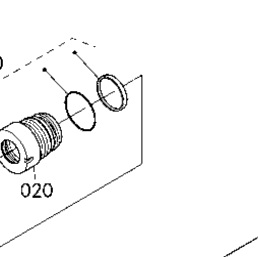 Kubota Tractor LA764 B03000 Cylinder (Bucket) [Component Parts