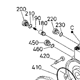 Kubota Tractor KX040-4 C40101 Swivel Motor (Component Parts