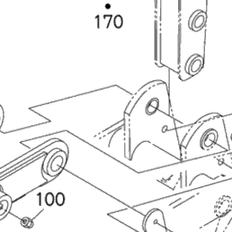 Kubota Tractor BT603 B89000 Thumb Arm Kit [Option] ## [Bx6316
