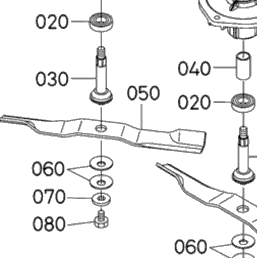 メインプレート　大工部品 Kubota Tractor RCK60P-400Z(Z421KWT-3) T00703 Pulley Holder/Blade