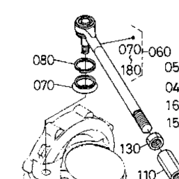 Kubota Tractor L3010DT/GST/HST G12002 Steering Linkage | Kubota